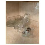 Glassware, glass dishes bring boxes