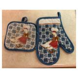 Country goose hot pads
