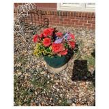 Two matching flower pots