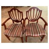 Wooden arm chairs