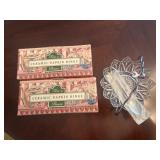 Napkin Rings and Serving Dish