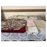 Needlework and placemats