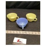 Vintage hazel Atlas, modern tone tea cups