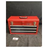 Craftsman metal toolbox approximately 20 1/2 x 8
