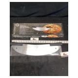 Millennnia pizza, rocker knife
