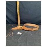 Small caliber, handmade leather holster