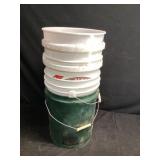 Empty 5 gallon buckets