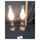 Electric kerosene style lamp