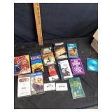 DVD movies and cassette tapes