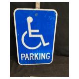 Handicap parking sign