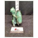 Copper Ken, metal cat milk bottle, art figure