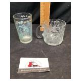Flintstones and Batman forever glasses