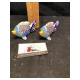 Fish salt and pepper shakers