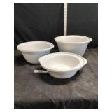 Three mixing bowls