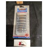 Eight piece quarter inch drive standard deep w