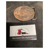 Perry, Iowa, Town & Country days 1980 belt buckle
