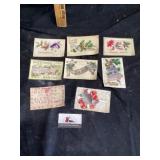 Antique postcards and greeting cards