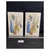 Mid-century modern chalk wall art