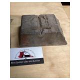 Lead block approximately 5 1/2 x 3 1/2 by 2 1/2