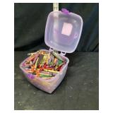 Tote of crayons