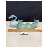 Blown glass carnival Swan
