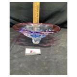 Mid-century Czech art glass bowl