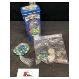 Tin of marbles