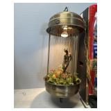 Vintage hanging goddess oil rain lamp 36 inches