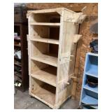 Rolling shelf unit approximately 33 1/2 x 5 25