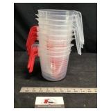 Plastic measuring cups