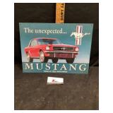 Metal Ford Mustang sign