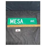 Mesa Avenue sign