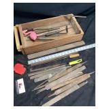 Drawer of metal files