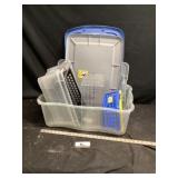 Plastic totes and containers