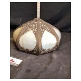 Victorian slag lampshade