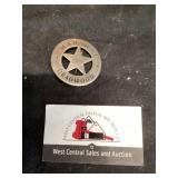 Marshall deadwood metal badge