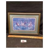 Pheasant print approximately 22 1/2 x 16 tall