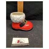Santa Claus boot vase