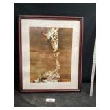 Giraffe picture approximately 27 1/2 x 34 tall