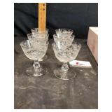 Etched champagne glasses
