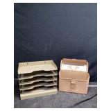 Paper sorter, and file box