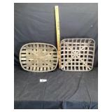 Wicker basket approximately 23 x 17 the other o