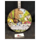 Alice in Wonderland backwards clock
