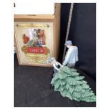 Porcelain figurine with Christmas tree