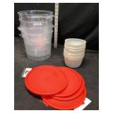Soap measuring containers