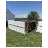 Scrap metal ends of a container come with a plan