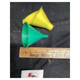 Plastic funnels