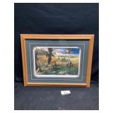 Autumn harvest signed print approximately 27 by