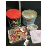 Holiday tins and beads