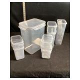 Lid locking storage containers